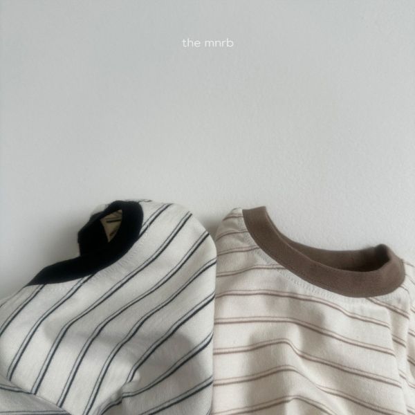 雙線條紋短TEE｜2COLORS 