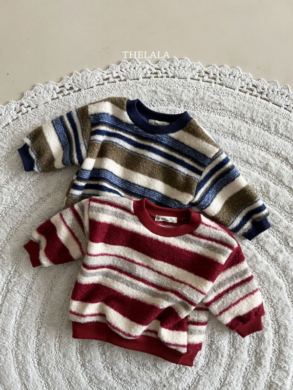 粗線線條拼色衛衣｜2COLORS 