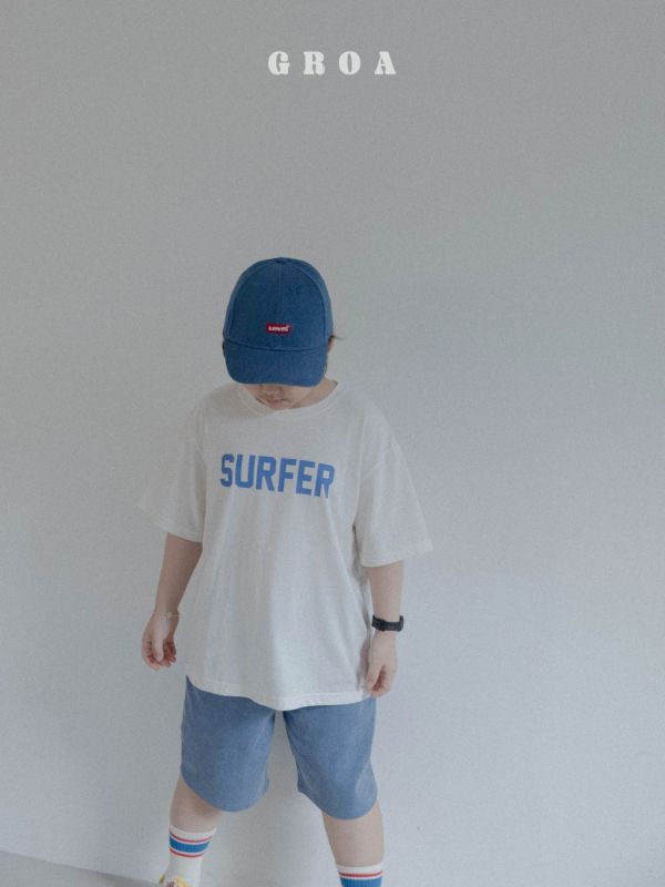 親子款 SURFER字母短TEE｜2COLORS 