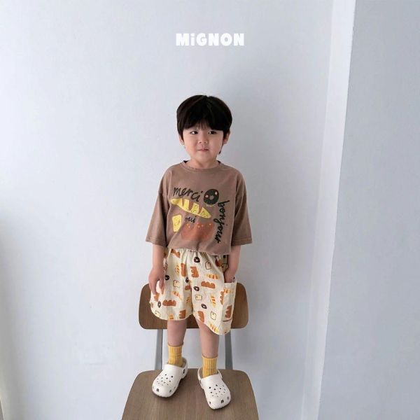 MIGNON｜麵包塗鴉短TEE 