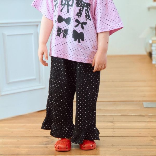 1STBLUE｜小點點喇叭褲 