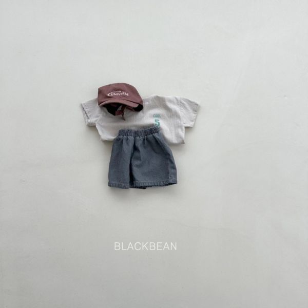 標籤單寧短褲｜2COLORS 