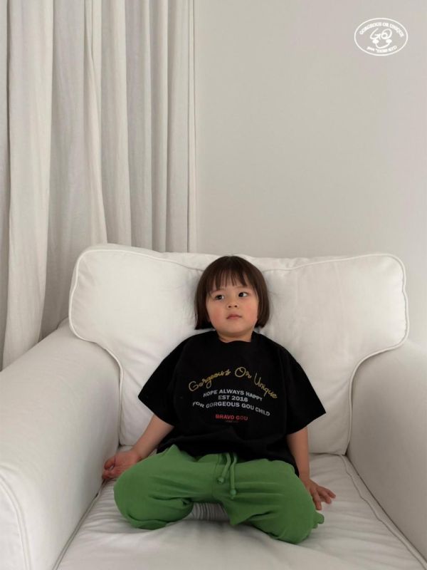 GOU｜親子款 字母短TEE 