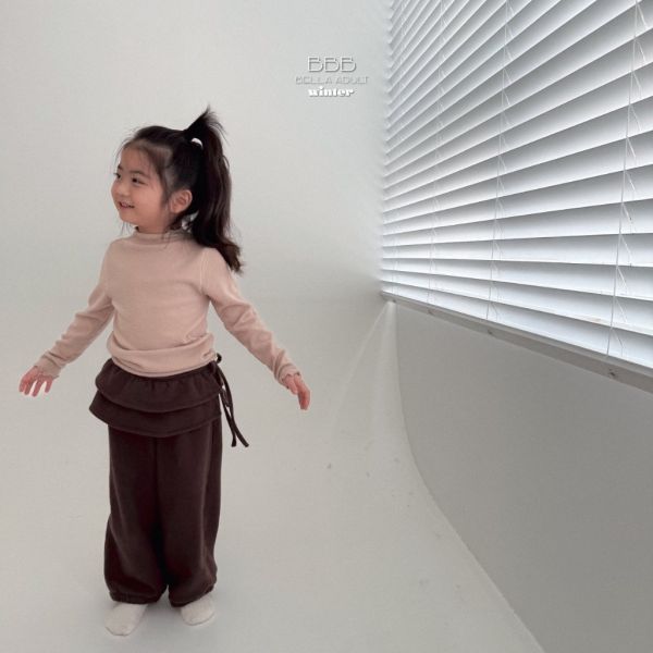 可拆式雙層綁帶長褲｜2COLORS 