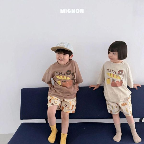 MIGNON｜麵包塗鴉短TEE 