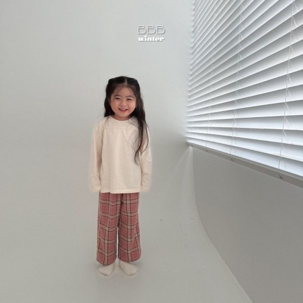 格紋系列鬆緊長褲｜4COLORS 