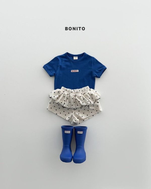 BONITO｜愛心荷葉邊短褲 