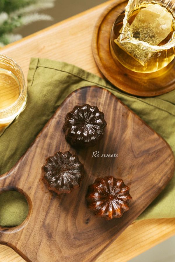 【可麗露】3入一組 可麗露,canele,香草蘭姆,伯爵茶,法芙娜可可