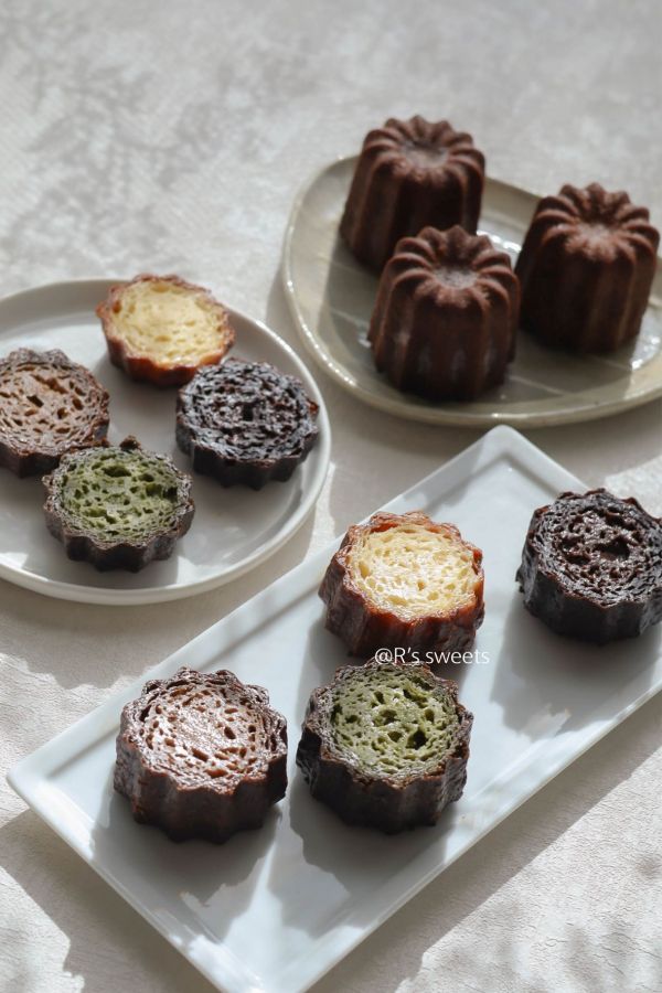 【可麗露】3入一組 可麗露,canele,香草蘭姆,伯爵茶,法芙娜可可