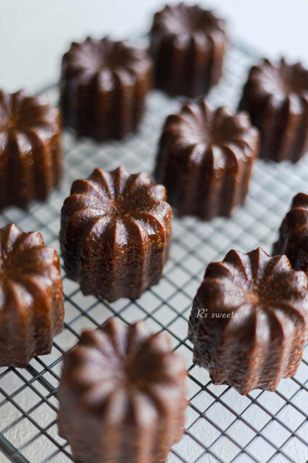 【可麗露】3入一組 可麗露,canele,香草蘭姆,伯爵茶,法芙娜可可