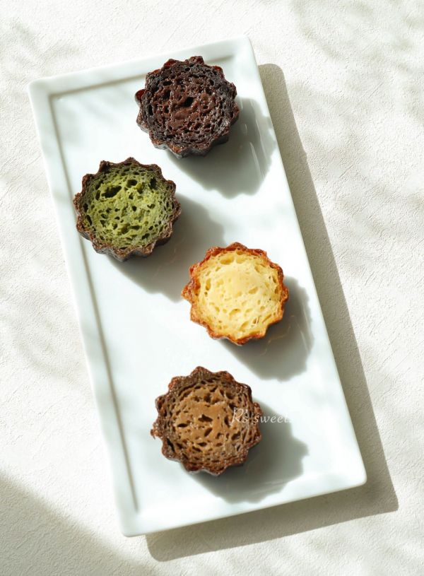 【可麗露】3入一組 可麗露,canele,香草蘭姆,伯爵茶,法芙娜可可