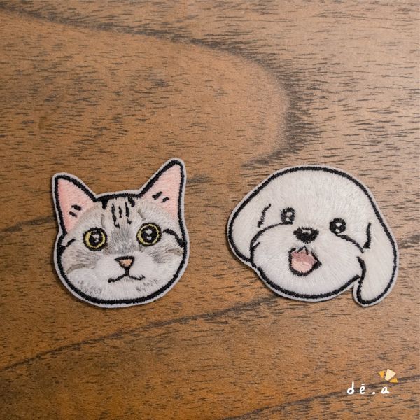 de.a 滴ㄟ【客製化刺繡】刺繡燙布貼 刺繡魔鬼氈 