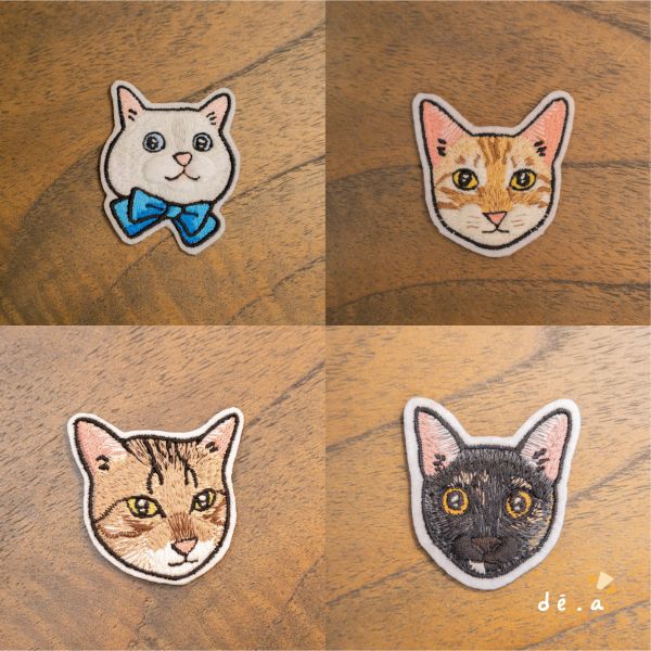 de.a 滴ㄟ【客製化刺繡】刺繡燙布貼 刺繡魔鬼氈 