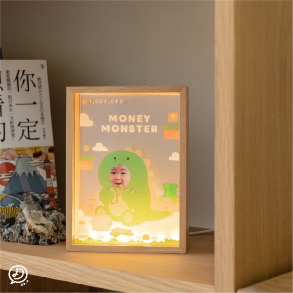 客製化木製發光存錢筒 