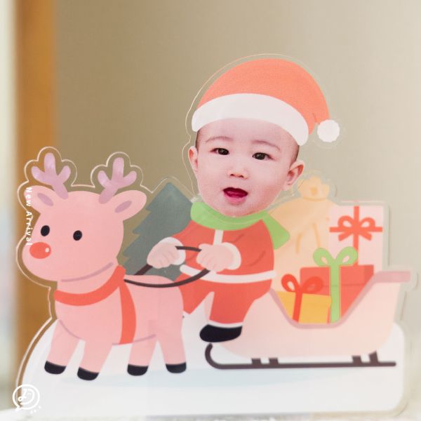 搖擺頭壓克力 聖誕搖擺頭,客製壓克力立牌,聖誕立架,聖誕禮物,交換禮物,節慶擺件,搖搖樂立牌,雪橇立牌,桌上擺飾,聖誕佈置小物