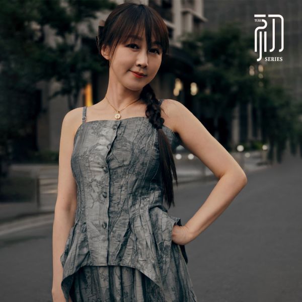 新中式文藝半身裙 