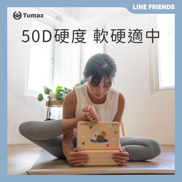 【LINE FRIENDS正版授權】50D瑜珈磚*2入 