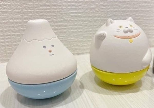 日本【DECOLE】可愛造型不倒翁擴香石 