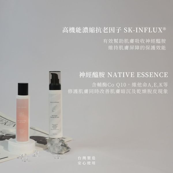 女神必備保濕組-玫瑰保濕青春露+蠶絲蛋白精油乳 