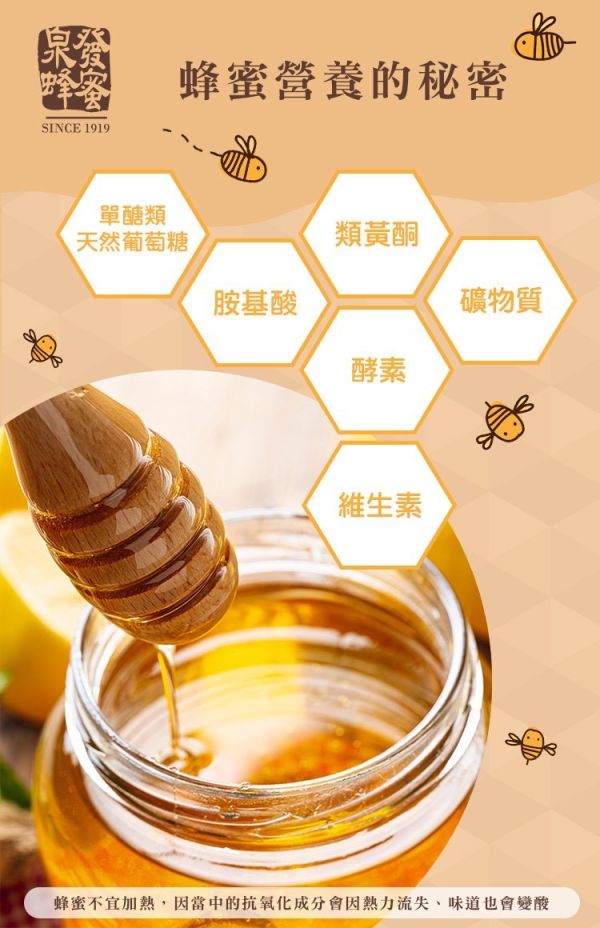 百年老店泉發蜂蜜醬250g 