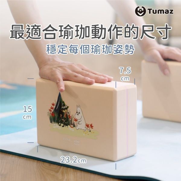 【Moomin嚕嚕米】EVA瑜珈磚兩入組 