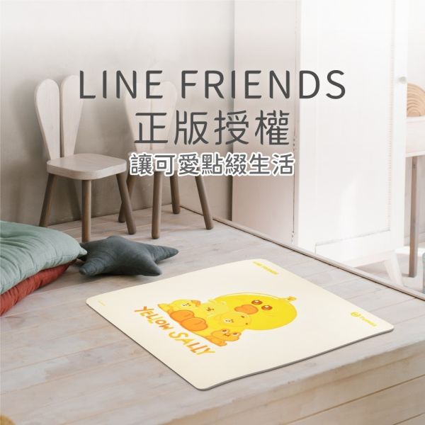 【Tumaz x LINE FRIENDS正版授權】8mm麂皮萬用運動墊/超慢跑墊 