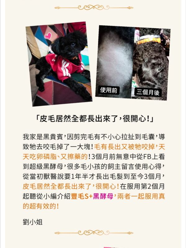 PS BUBU DOG&CAT 舒敏豐毛S 60粒  貓狗皮毛保健 專利認證  獸醫推薦 幫助改善皮膚問題 PS BUBU Dog&Cat 舒敏豐毛S 60粒

貓狗皮毛保健 專利認證

獸醫推薦 幫助改善皮膚問題