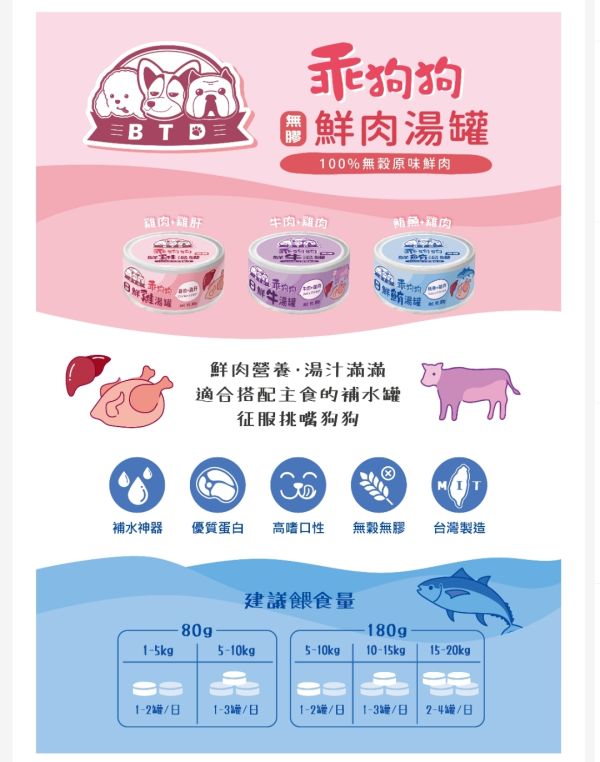 乖狗狗-豬肉雞肉無膠湯罐 dogfood053乖狗狗-鮪魚無膠雞肉