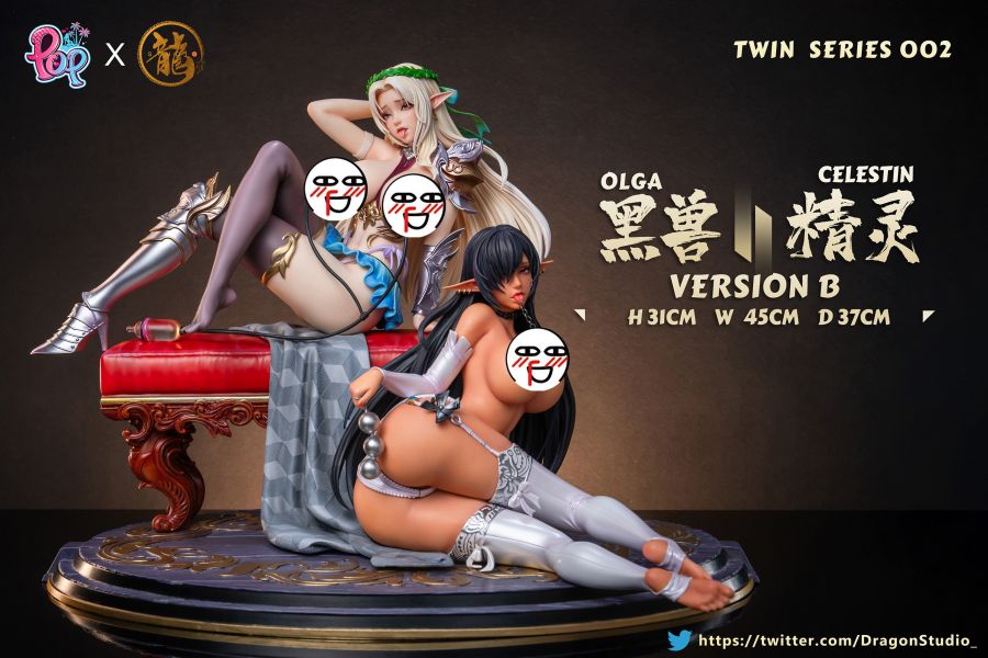 【售罄展示追加請私訊客服@toystationtw】黑獸雙子系列第二彈 黑獸 & 精靈 X 龍工作室 + POP工作室 動漫,模型,玩具,gk,玩驛,火影,手辦,海賊,死神,航海王,獵人,阿拉蕾,七大罪,七龍珠,寶可夢,神奇寶貝,哥吉拉,宮崎駿,迪士尼,灌籃高手,鬼滅之日刃,一拳超人,蠟筆小新,咒術,鏈鋸人,進擊的巨人,妖精尾巴,我的英雄學院,我英,鋼鍊,鋼之煉金術師,新世紀福音戰士,EVA,間諜家家酒,Re0,漫威,dc,集美#hex#tsume#prime1#queen#tes#xm#野獸國#壽屋#數碼寶貝