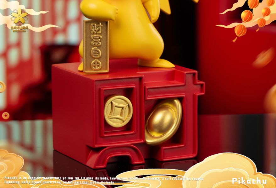 【售罄展示追加請私訊客服@toystationtw】寶可夢 招財皮卡丘 X 櫻花-Studio 玩驛丨Toy station, GK雕像預購, GK雕像代購, GK雕像現貨, GK雕像修復, 咒術, 咒術迴戰, SCC玩具屋, 玩具給庫, NBA, 瘋公仔, 訂製雕像,模型,伯公仔,gk,玩驛,火影,夜風本舖,海賊,死神,航海王,獵人,阿拉蕾,七大罪,七龍珠,寶可夢,神奇寶貝,哥吉拉,宮崎駿,迪士尼,灌籃高手,鬼滅之刃,一拳超人,蠟筆小新,咒術,鏈鋸人,進擊的巨人,乙骨,我英