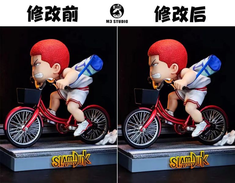 【售罄展示追加請私訊客服@toystationtw】 灌籃高手 Q版  騎行 櫻木花道 自行車 GK手辦 X M3工作室 動漫,模型,玩具,gk,玩驛,火影,手辦,海賊,死神,航海王,獵人,阿拉蕾,七大罪,七龍珠,寶可夢,神奇寶貝,哥吉拉,宮崎駿,迪士尼,灌籃高手,鬼滅之日刃,一拳超人,蠟筆小新,咒術,鏈鋸人,進擊的巨人,妖精尾巴,我的英雄學院,我英,鋼鍊,鋼之煉金術師,新世紀福音戰士,EVA,間諜家家酒,Re0,漫威,dc,集美#hex#tsume#prime1#queen#tes#xm#野獸國#壽屋#數碼寶貝