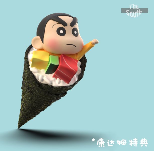 【售罄展示追加請私訊客服@toystationtw】蠟筆小新 壽司小新 X The South 動漫,模型,玩具,gk,玩驛,火影,手辦,海賊,死神,航海王,獵人,阿拉蕾,七大罪,七龍珠,寶可夢,神奇寶貝,哥吉拉,宮崎駿,迪士尼,灌籃高手,鬼滅之日刃,一拳超人,蠟筆小新,咒術,鏈鋸人,進擊的巨人,妖精尾巴,我的英雄學院,我英,鋼鍊,鋼之煉金術師,新世紀福音戰士,EVA,間諜家家酒,Re0,漫威,dc,集美#hex#tsume#prime1#queen#tes#xm#野獸國#壽屋#數碼寶貝