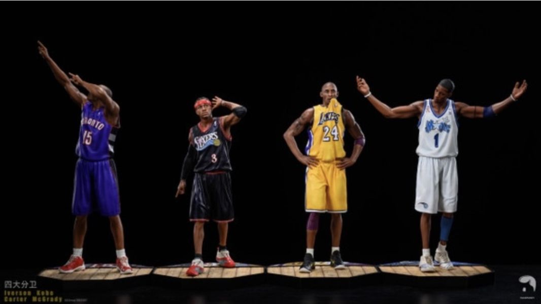 【售罄展示追加請私訊客服@toystationtw】 NBA 四大分衛 AllenIverson艾佛森 & KobeBryant柯比 & TracyMcGrady麥迪 & VinceCarter卡特 X FaceFunky 動漫,模型,玩具,gk,玩驛,火影,手辦,海賊,死神,航海王,獵人,阿拉蕾,七大罪,七龍珠,寶可夢,神奇寶貝,哥吉拉,宮崎駿,迪士尼,灌籃高手,鬼滅之日刃,一拳超人,蠟筆小新,咒術,鏈鋸人,進擊的巨人,妖精尾巴,我的英雄學院,我英,鋼鍊,鋼之煉金術師,新世紀福音戰士,EVA,間諜家家酒,Re0,漫威,dc,集美#hex#tsume#prime1#queen#tes#xm#野獸國#壽屋#數碼寶貝