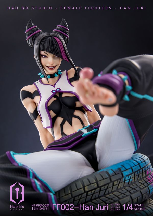 【售罄展示追加請私訊客服@toystationtw】 女格鬥家系列“FF002-Han Juri”雕像 X Hao Bo Studio（HBS好波工作室） 動漫,模型,玩具,gk,玩驛,火影,手辦,海賊,死神,航海王,獵人,阿拉蕾,七大罪,七龍珠,寶可夢,神奇寶貝,哥吉拉,宮崎駿,迪士尼,灌籃高手,鬼滅之日刃,一拳超人,蠟筆小新,咒術,鏈鋸人,進擊的巨人,妖精尾巴,我的英雄學院,我英,鋼鍊,鋼之煉金術師,新世紀福音戰士,EVA,間諜家家酒,Re0,漫威,dc,集美#hex#tsume#prime1#queen#tes#xm#野獸國#壽屋#數碼寶貝