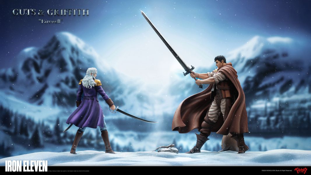 【預購】劍風傳奇 雪地訣別 格斯&格里菲斯 X IRON ELEVEN 玩驛丨Toy station, GK雕像預購, GK雕像代購, GK雕像現貨, GK雕像修復, 咒術, 咒術迴戰, SCC玩具屋, 玩具給庫, NBA, 瘋公仔, 訂製雕像,模型,伯公仔,gk,玩驛,火影,夜風本舖,海賊,死神,航海王,獵人,阿拉蕾,七大罪,七龍珠,寶可夢,神奇寶貝,哥吉拉,宮崎駿,迪士尼,灌籃高手,鬼滅之刃,一拳超人,蠟筆小新,咒術,鏈鋸人,進擊的巨人,乙骨,我英