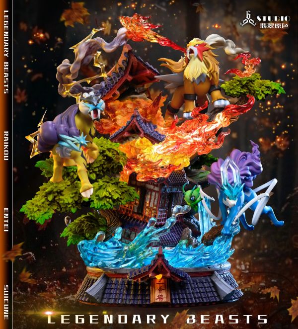 【售罄展示追加請私訊客服@toystationtw】寶可夢 重生的精靈 浴火三犬 X 666撒旦 玩驛丨Toy station, GK雕像預購, GK雕像代購, GK雕像現貨, GK雕像修復, 咒術, 咒術迴戰, SCC玩具屋, 玩具給庫, NBA, 瘋公仔, 訂製雕像,模型,伯公仔,gk,玩驛,火影,夜風本舖,海賊,死神,航海王,獵人,阿拉蕾,七大罪,七龍珠,寶可夢,神奇寶貝,哥吉拉,宮崎駿,迪士尼,灌籃高手,鬼滅之刃,一拳超人,蠟筆小新,咒術,鏈鋸人,進擊的巨人,乙骨,我英