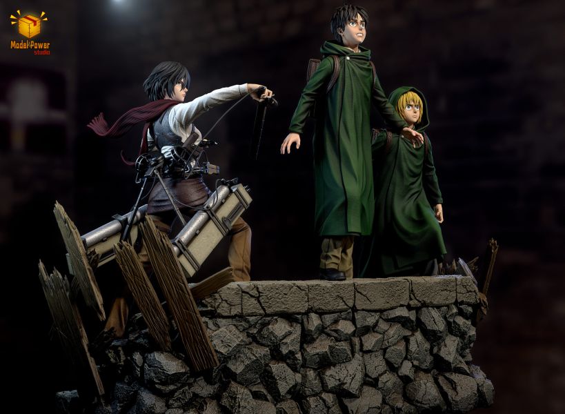【售罄展示追加請私訊客服@toystationtw】進擊的巨人 地下室三人組 X Model Power 玩驛丨Toy station, GK雕像預購, GK雕像代購, GK雕像現貨, GK雕像修復, 咒術, 咒術迴戰, SCC玩具屋, 玩具給庫, NBA, 瘋公仔, 訂製雕像,模型,伯公仔,gk,玩驛,火影,夜風本舖,海賊,死神,航海王,獵人,阿拉蕾,七大罪,七龍珠,寶可夢,神奇寶貝,哥吉拉,宮崎駿,迪士尼,灌籃高手,鬼滅之刃,一拳超人,蠟筆小新,咒術,鏈鋸人,進擊的巨人,乙骨,我英