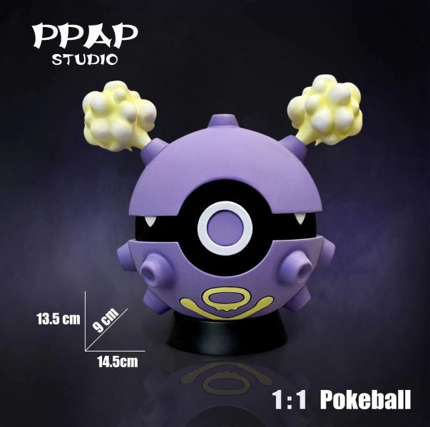 【售罄展示追加請私訊客服@toystationtw】寶可夢 1:1變裝精靈球 瓦斯彈球 X PPAP Studio 動漫,模型,玩具,gk,玩驛,火影,手辦,海賊,死神,航海王,獵人,阿拉蕾,七大罪,七龍珠,寶可夢,神奇寶貝,哥吉拉,宮崎駿,迪士尼,灌籃高手,鬼滅之日刃,一拳超人,蠟筆小新,咒術,鏈鋸人,進擊的巨人,妖精尾巴,我的英雄學院,我英,鋼鍊,鋼之煉金術師,新世紀福音戰士,EVA,間諜家家酒,Re0,漫威,dc,集美#hex#tsume#prime1#queen#tes#xm#野獸國#壽屋#數碼寶貝