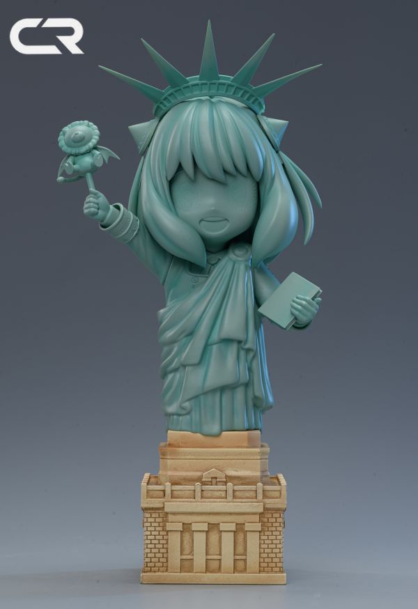 【售罄展示追加請私訊客服@toystationtw】間諜家家酒 自由女神阿尼亞 X CR Studio 動漫,模型,玩具,gk,玩驛,火影,手辦,海賊,死神,航海王,獵人,阿拉蕾,七大罪,七龍珠,寶可夢,神奇寶貝,哥吉拉,宮崎駿,迪士尼,灌籃高手,鬼滅之日刃,一拳超人,蠟筆小新,咒術,鏈鋸人,進擊的巨人,妖精尾巴,我的英雄學院,我英,鋼鍊,鋼之煉金術師,新世紀福音戰士,EVA,間諜家家酒,Re0,漫威,dc,集美#hex#tsume#prime1#queen#tes#xm#野獸國#壽屋#數碼寶貝