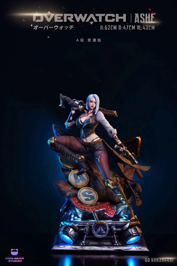 【售罄展示追加請私訊客服@toystationtw】守望先鋒 艾什Ashe “災星 X Coolbear酷熊 studio 玩驛丨Toy station, GK雕像預購, GK雕像代購, GK雕像現貨, GK雕像修復, 咒術, 咒術迴戰, SCC玩具屋, 玩具給庫, 希模型, 瘋公仔, 訂製雕像,模型,伯公仔,gk,玩驛,火影,夜風本舖,海賊,死神,航海王,獵人,阿拉蕾,七大罪,七龍珠,寶可夢,神奇寶貝,哥吉拉,宮崎駿,迪士尼,灌籃高手,鬼滅之日刃,一拳超人,蠟筆小新,咒術,鏈鋸人,進擊的巨人,乙骨,我英