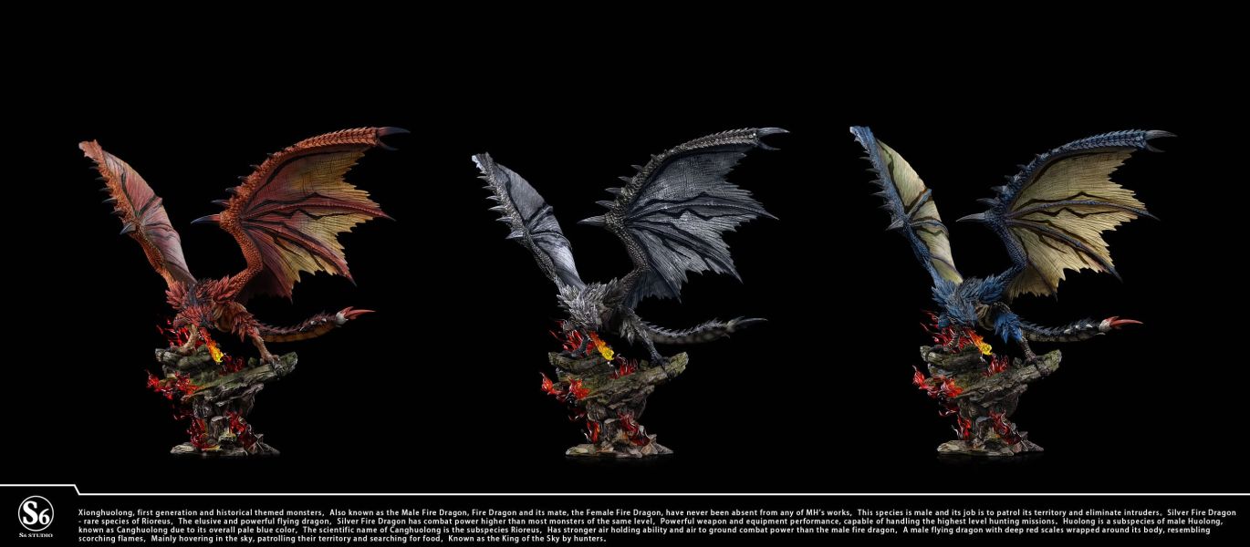 【售罄展示追加請私訊客服@toystationtw】魔物獵人 共鳴系列 銀火龍&蒼火龍 X S6工作室 玩驛丨Toy station, GK雕像預購, GK雕像代購, GK雕像現貨, GK雕像修復, 咒術, 咒術迴戰, SCC玩具屋, 玩具給庫, NBA, 瘋公仔, 訂製雕像,模型,伯公仔,gk,玩驛,火影,夜風本舖,海賊,死神,航海王,獵人,阿拉蕾,七大罪,七龍珠,寶可夢,神奇寶貝,哥吉拉,宮崎駿,迪士尼,灌籃高手,鬼滅之刃,一拳超人,蠟筆小新,咒術,鏈鋸人,進擊的巨人,乙骨,我英