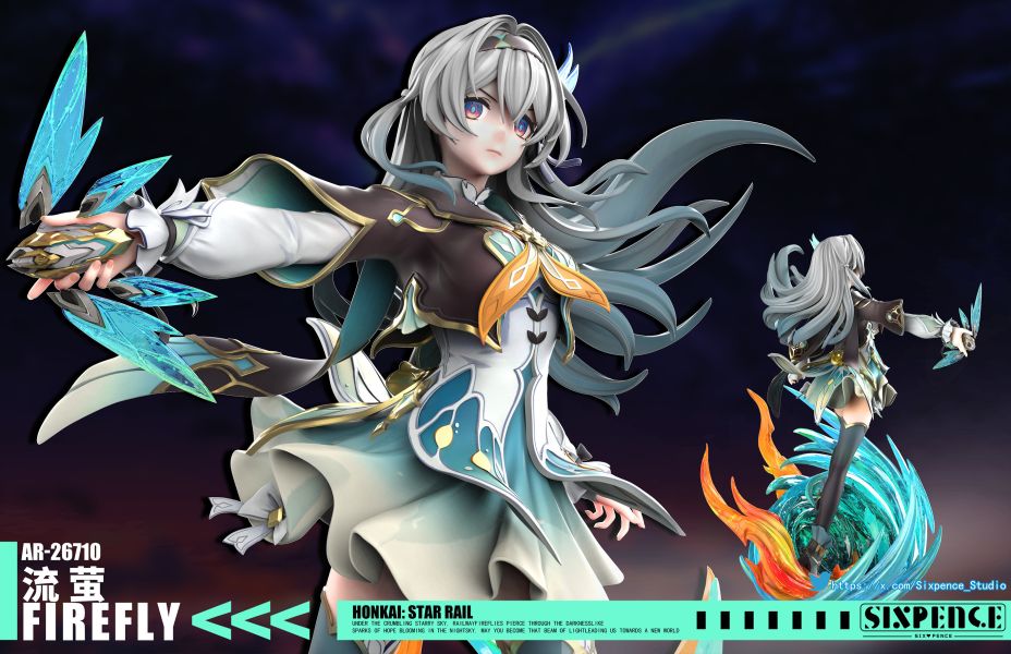 【售罄展示追加請私訊客服@toystationtw】崩壞星穹鐵道 流螢 X 六便士工作室 玩驛丨Toy station, GK雕像預購, GK雕像代購, GK雕像現貨, GK雕像修復, 咒術, 咒術迴戰, SCC玩具屋, 玩具給庫, NBA, 瘋公仔, 訂製雕像,模型,伯公仔,gk,玩驛,火影,夜風本舖,海賊,死神,航海王,獵人,阿拉蕾,七大罪,七龍珠,寶可夢,神奇寶貝,哥吉拉,宮崎駿,迪士尼,灌籃高手,鬼滅之刃,一拳超人,蠟筆小新,咒術,鏈鋸人,進擊的巨人,乙骨,我英