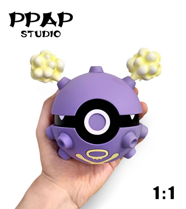 【售罄展示追加請私訊客服@toystationtw】寶可夢 1:1變裝精靈球 瓦斯彈球 X PPAP Studio 動漫,模型,玩具,gk,玩驛,火影,手辦,海賊,死神,航海王,獵人,阿拉蕾,七大罪,七龍珠,寶可夢,神奇寶貝,哥吉拉,宮崎駿,迪士尼,灌籃高手,鬼滅之日刃,一拳超人,蠟筆小新,咒術,鏈鋸人,進擊的巨人,妖精尾巴,我的英雄學院,我英,鋼鍊,鋼之煉金術師,新世紀福音戰士,EVA,間諜家家酒,Re0,漫威,dc,集美#hex#tsume#prime1#queen#tes#xm#野獸國#壽屋#數碼寶貝