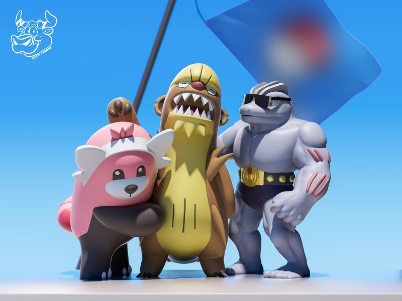 【售罄展示追加請私訊客服@toystationtw】寶可夢 貓鼬探長的誓言 貓鼬探長&穿著熊&豪力 X NIUZI牛子 玩驛丨Toy station, GK雕像預購, GK雕像代購, GK雕像現貨, GK雕像修復, 咒術, 咒術迴戰, SCC玩具屋, 玩具給庫, NBA, 瘋公仔, 訂製雕像,模型,伯公仔,gk,玩驛,火影,夜風本舖,海賊,死神,航海王,獵人,阿拉蕾,七大罪,七龍珠,寶可夢,神奇寶貝,哥吉拉,宮崎駿,迪士尼,灌籃高手,鬼滅之刃,一拳超人,蠟筆小新,咒術,鏈鋸人,進擊的巨人,乙骨,我英