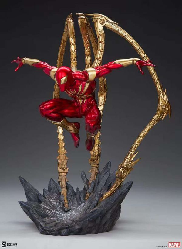 【售罄展示追加請私訊客服@toystationtw】漫威 IRON SPIDER 鋼鐵蜘蛛俠 X Sideshow #動漫#模型#玩具#gk#玩驛#火影#手辦#海賊#死神#航海王#獵人#阿拉蕾#七大罪#七龍珠#寶可夢#神奇寶貝#哥吉拉#宮崎駿#迪士尼#灌籃高手#鬼滅之日刃#一拳超人#蠟筆小新#咒術#鏈鋸人#進擊的巨人#妖精尾巴#我的英雄學院#我英#鋼鍊#鋼之煉金術師#新世紀福音戰士#EVA#間諜家家酒#Re0#漫威#dc#集美#hex#tsume#prime1#queen#tes#xm#野獸國#壽屋#數碼寶貝