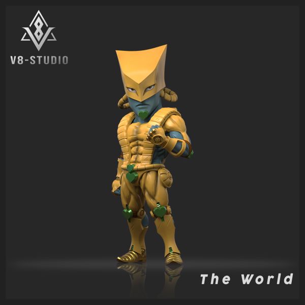 【預購】JoJo的奇妙冒險 替身系列 星塵鬥士 世界 X V8-Studio 玩驛丨Toy station, GK雕像預購, GK雕像代購, GK雕像現貨, GK雕像修復, 咒術, 咒術迴戰, SCC玩具屋, 玩具給庫, NBA, 瘋公仔, 訂製雕像,模型,伯公仔,gk,玩驛,火影,夜風本舖,海賊,死神,航海王,獵人,阿拉蕾,七大罪,七龍珠,寶可夢,神奇寶貝,哥吉拉,宮崎駿,迪士尼,灌籃高手,鬼滅之刃,一拳超人,蠟筆小新,咒術,鏈鋸人,進擊的巨人,乙骨,我英