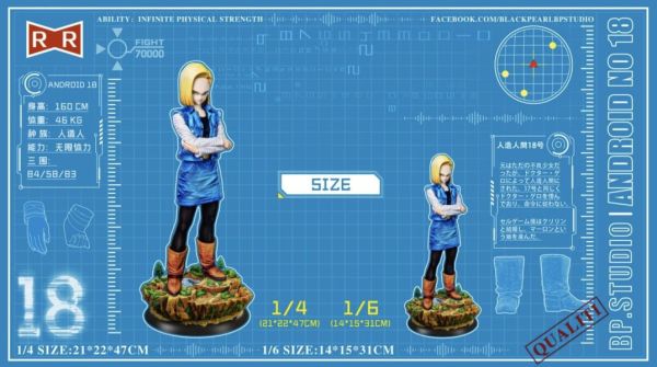 【售罄展示追加請私訊客服@toystationtw】七龍珠《人造人篇》第二彈 人造人18號 X BP.Studio 黑珍珠工作室 玩驛丨Toy station, GK雕像預購, GK雕像代購, GK雕像現貨, GK雕像修復, 咒術, 咒術迴戰, SCC玩具屋, 玩具給庫, NBA, 瘋公仔, 訂製雕像,模型,伯公仔,gk,玩驛,火影,夜風本舖,海賊,死神,航海王,獵人,阿拉蕾,七大罪,七龍珠,寶可夢,神奇寶貝,哥吉拉,宮崎駿,迪士尼,灌籃高手,鬼滅之刃,一拳超人,蠟筆小新,咒術,鏈鋸人,進擊的巨人,乙骨,我英