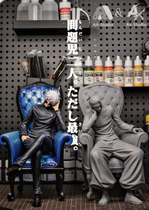 【售罄展示追加請私訊客服@toystationtw】咒術迴戰 坐姿系列第一彈 五條悟 X AA&AX工作室 動漫,模型,玩具,gk,玩驛,火影,手辦,海賊,死神,航海王,獵人,阿拉蕾,七大罪,七龍珠,寶可夢,神奇寶貝,哥吉拉,宮崎駿,迪士尼,灌籃高手,鬼滅之日刃,一拳超人,蠟筆小新,咒術,鏈鋸人,進擊的巨人,妖精尾巴,我的英雄學院,我英,鋼鍊,鋼之煉金術師,新世紀福音戰士,EVA,間諜家家酒,Re0,漫威,dc,集美#hex#tsume#prime1#queen#tes#xm#野獸國#壽屋#數碼寶貝