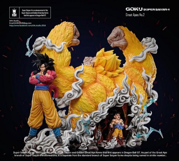 【售罄展示追加請私訊客服@toystationtw】七龍珠 Great Apes NO.2 GOKU SuperSaiyan4 超四悟空 X SHK #動漫#模型#玩具#gk#玩驛#火影#手辦#海賊#死神#航海王#獵人#阿拉蕾#七大罪#七龍珠#寶可夢#神奇寶貝#哥吉拉#宮崎駿#迪士尼#灌籃高手#鬼滅之日刃#一拳超人#蠟筆小新#咒術#鏈鋸人#進擊的巨人#妖精尾巴#我的英雄學院#我英#鋼鍊#鋼之煉金術師#新世紀福音戰士#EVA#間諜家家酒#Re0#漫威#dc#集美#hex#tsume#prime1#queen#tes#xm#野獸國#壽屋#數碼寶貝