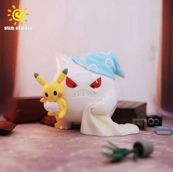 【售罄展示追加請私訊客服@toystationtw】 寶可夢 (三配色)  起床氣耿鬼 X Sun太陽 玩驛丨Toy station, GK雕像預購, GK雕像代購, GK雕像現貨, GK雕像修復, 購物網站, 自媒體選物店, 日漫, 美漫, 電影, 電玩IP, 訂製雕像,模型,玩具,gk,玩驛,火影,手辦,海賊,死神,航海王,獵人,阿拉蕾,七大罪,七龍珠,寶可夢,神奇寶貝,哥吉拉,宮崎駿,迪士尼,灌籃高手,鬼滅之日刃,一拳超人,蠟筆小新,咒術,鏈鋸人,進擊的巨人,妖精尾巴,我的英雄學院,鋼鍊,鋼之